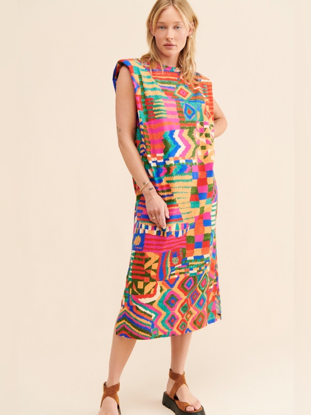 Farm Rio Patches Shirt Dress with Belt Size XL - Picture 1 of 11